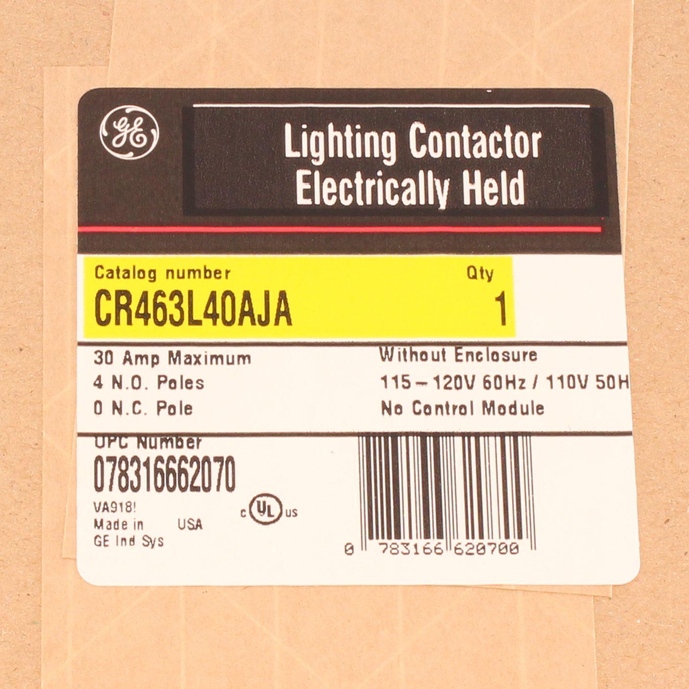 463L40AJA GE EL HLD LGT 4NO 120V COIL 78316662070