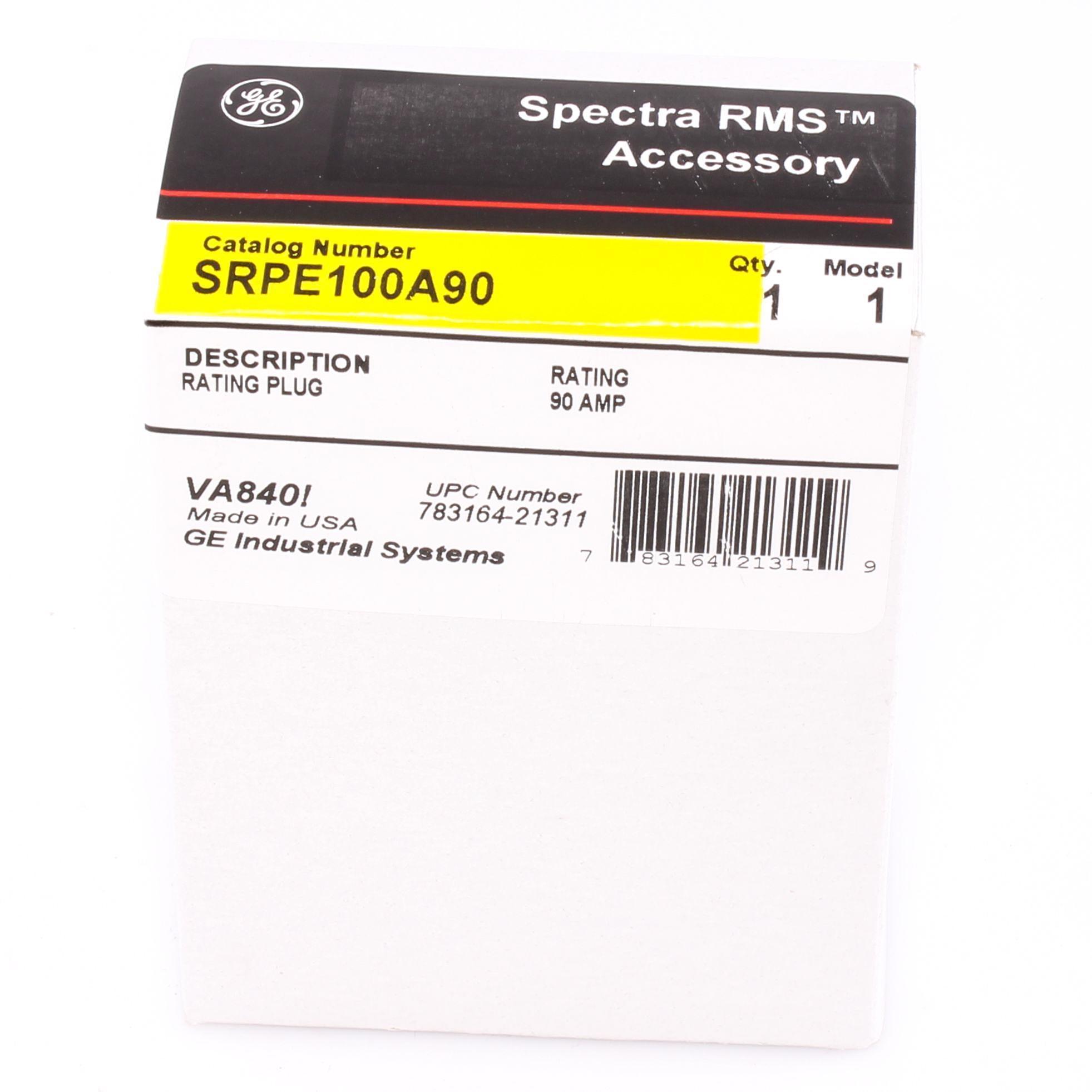 SRPE100A90 GE RATING PLUG