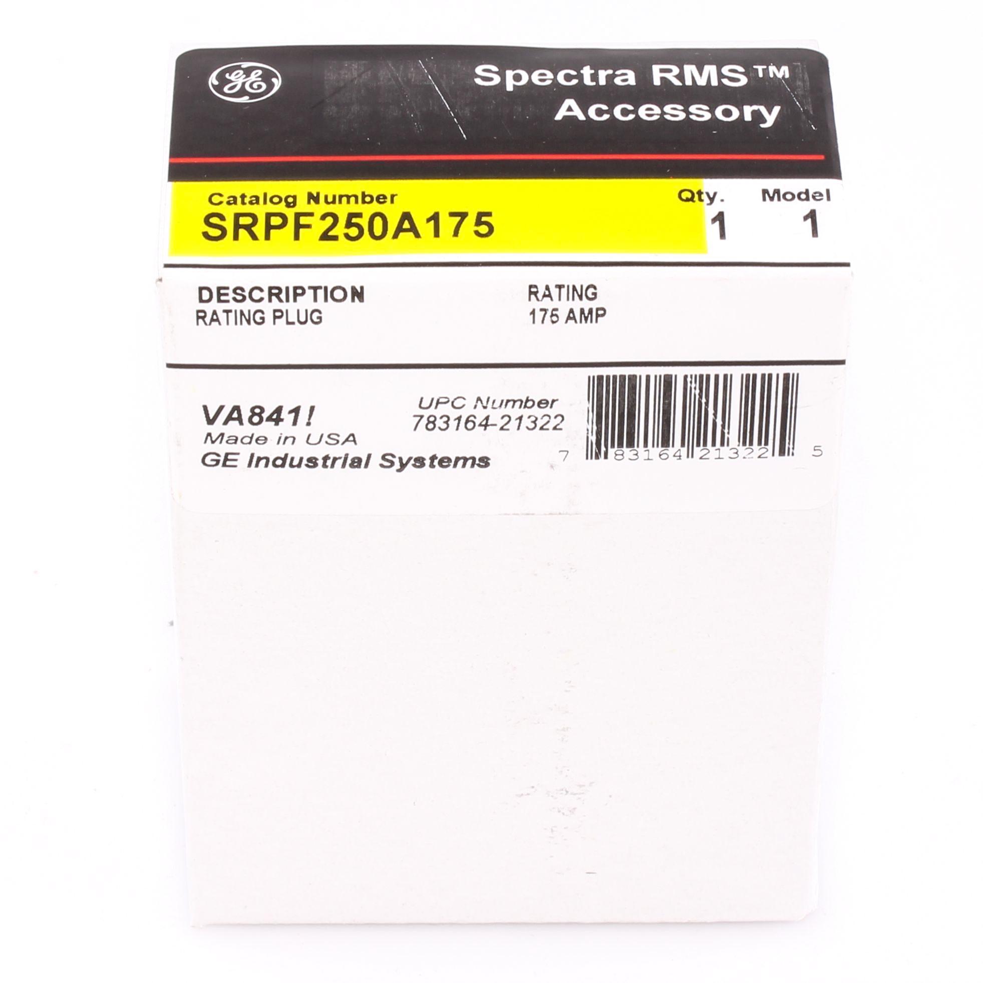 SRPF250A175 GE SF250 175A RATING PLUG