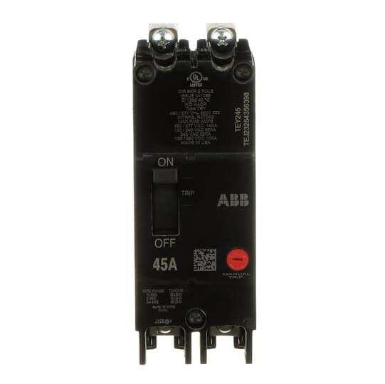 GENERAL ELECTRIC TEY245 MCCB 2P 45A BOLT-ON