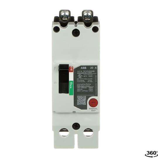 GENERAL ELECTRIC TEYD2020B 20A 2POLE 25KA 480/277 CKT BKR