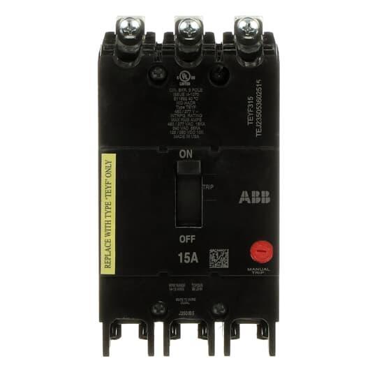 GENERAL ELECTRIC TEYF315 TEYF 3 POLE 15 AMP