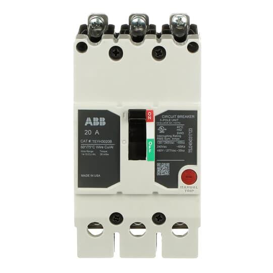 TEYH3020B GE 20A 3POLE 35KA 480/277 CKT BKR