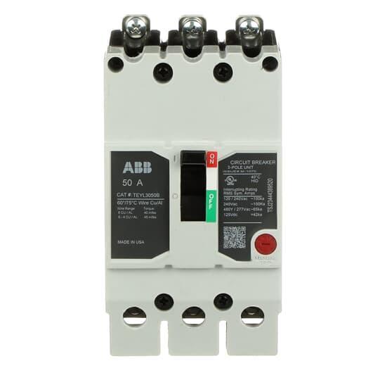 GENERAL ELECTRIC TEYL3050B 50A 3POLE 65KA 480/277 CKT BKR