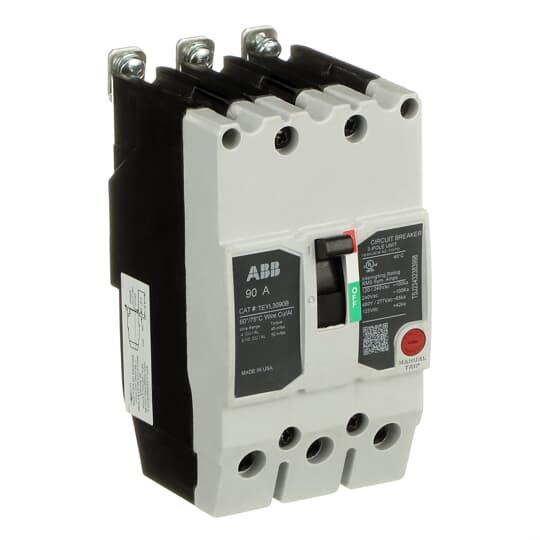 GENERAL ELECTRIC TEYL3090B 90A 3POLE 65KA 480/277 CKT BKR