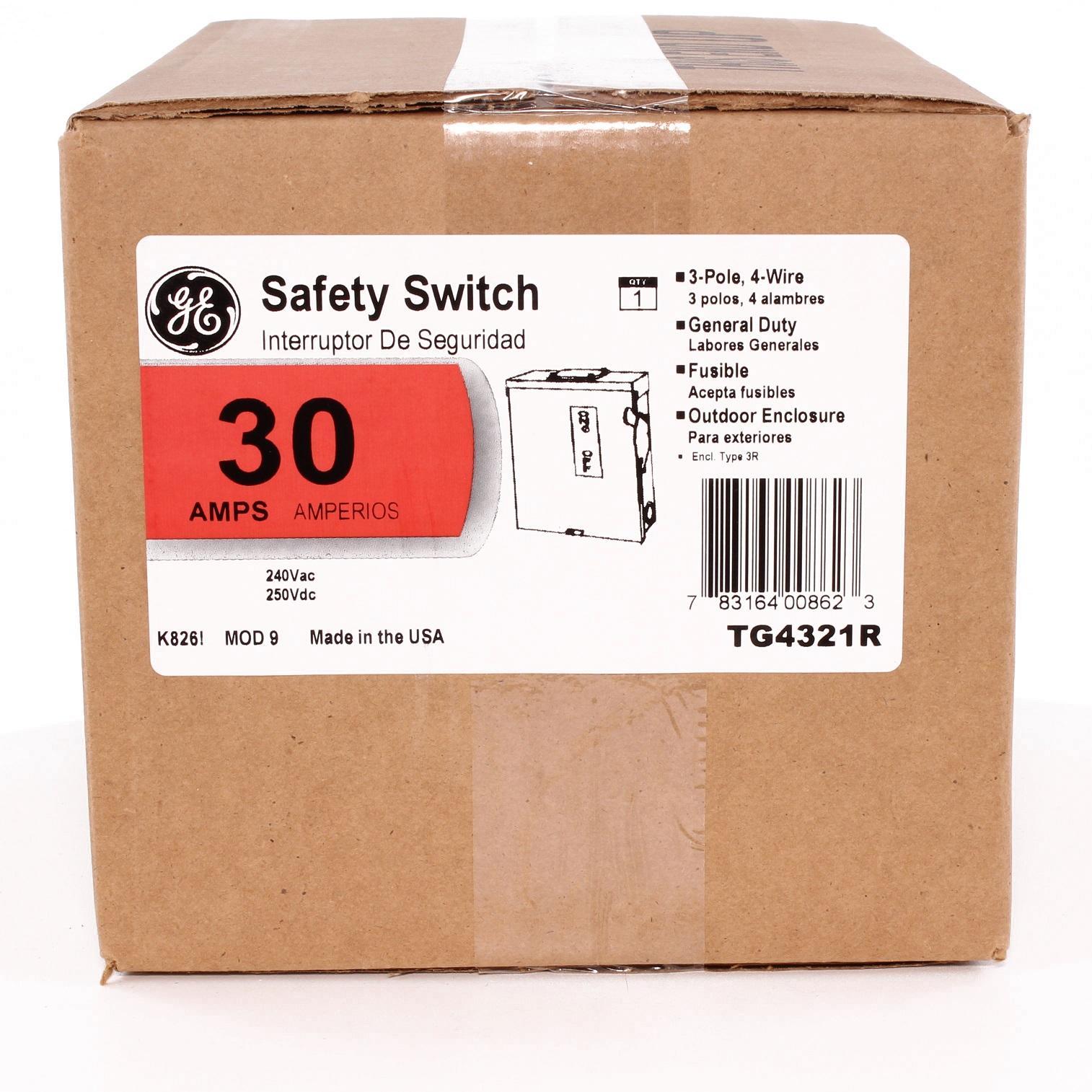 TG4321R GE 30A 3R FUSED DISCONNEC