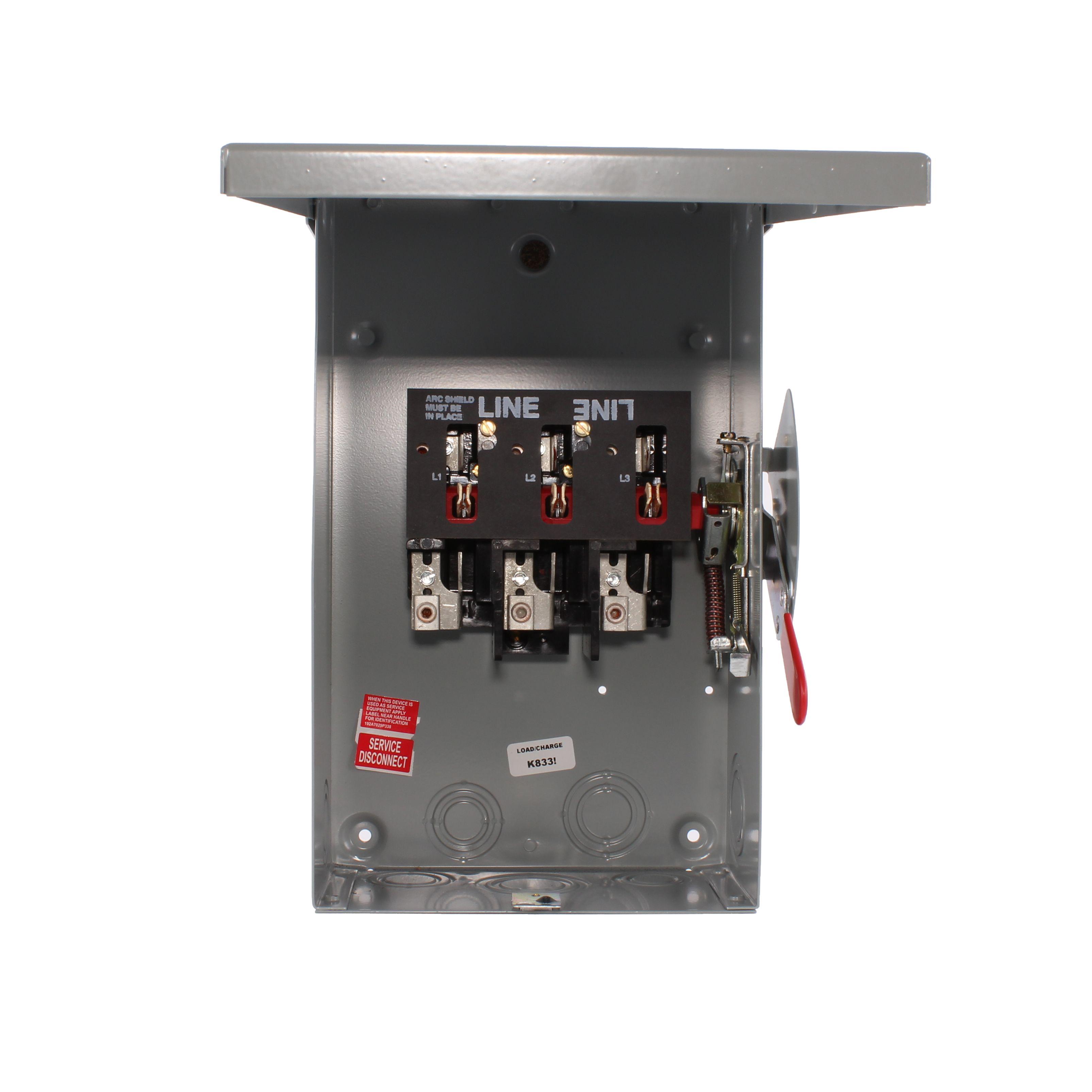 TGN3323R GE 100-240V 3P NO-FUSE N3R SAFETY SWITCH