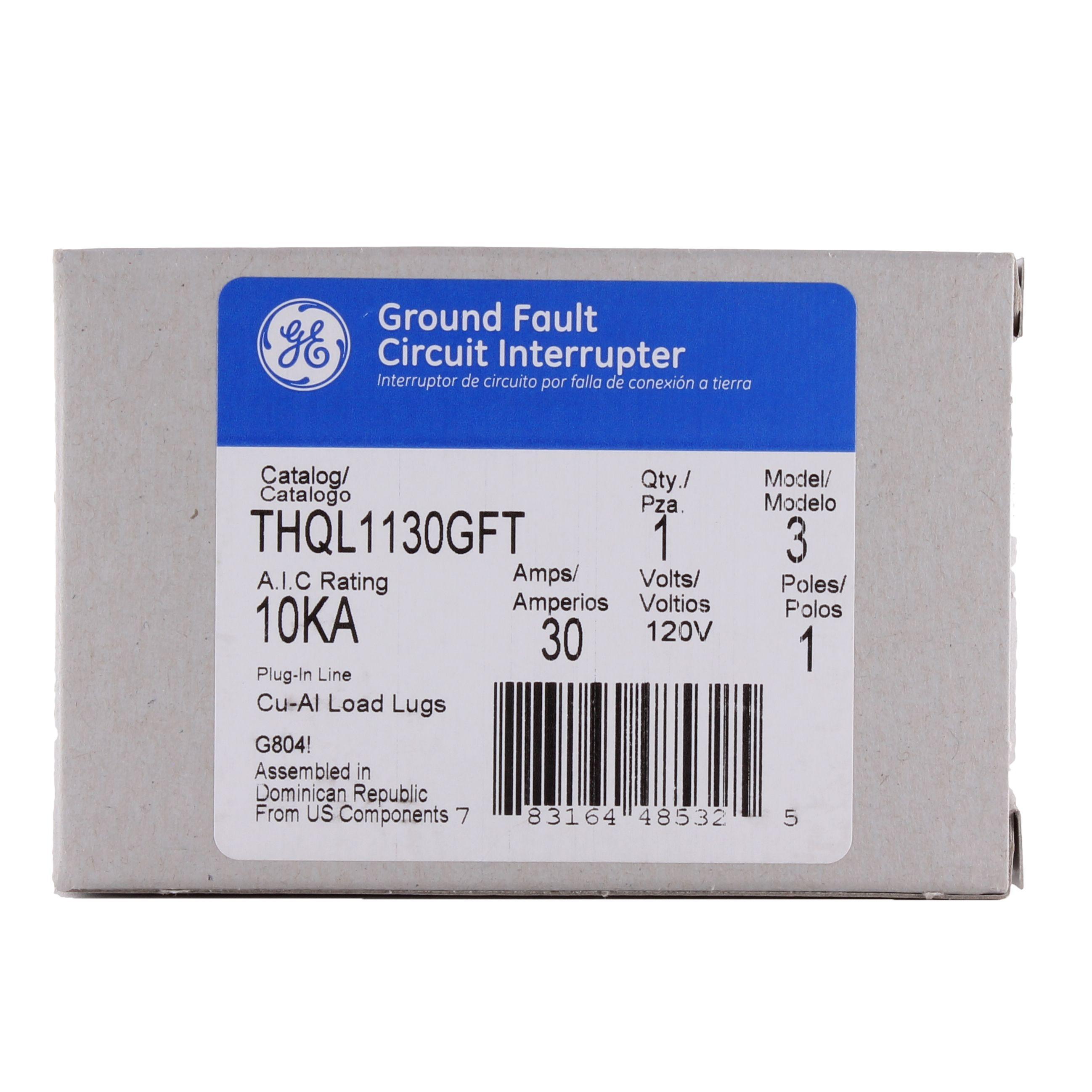 THQL1130GFT GE THQL 1P 120V 30A GFCI SELF-TEST
