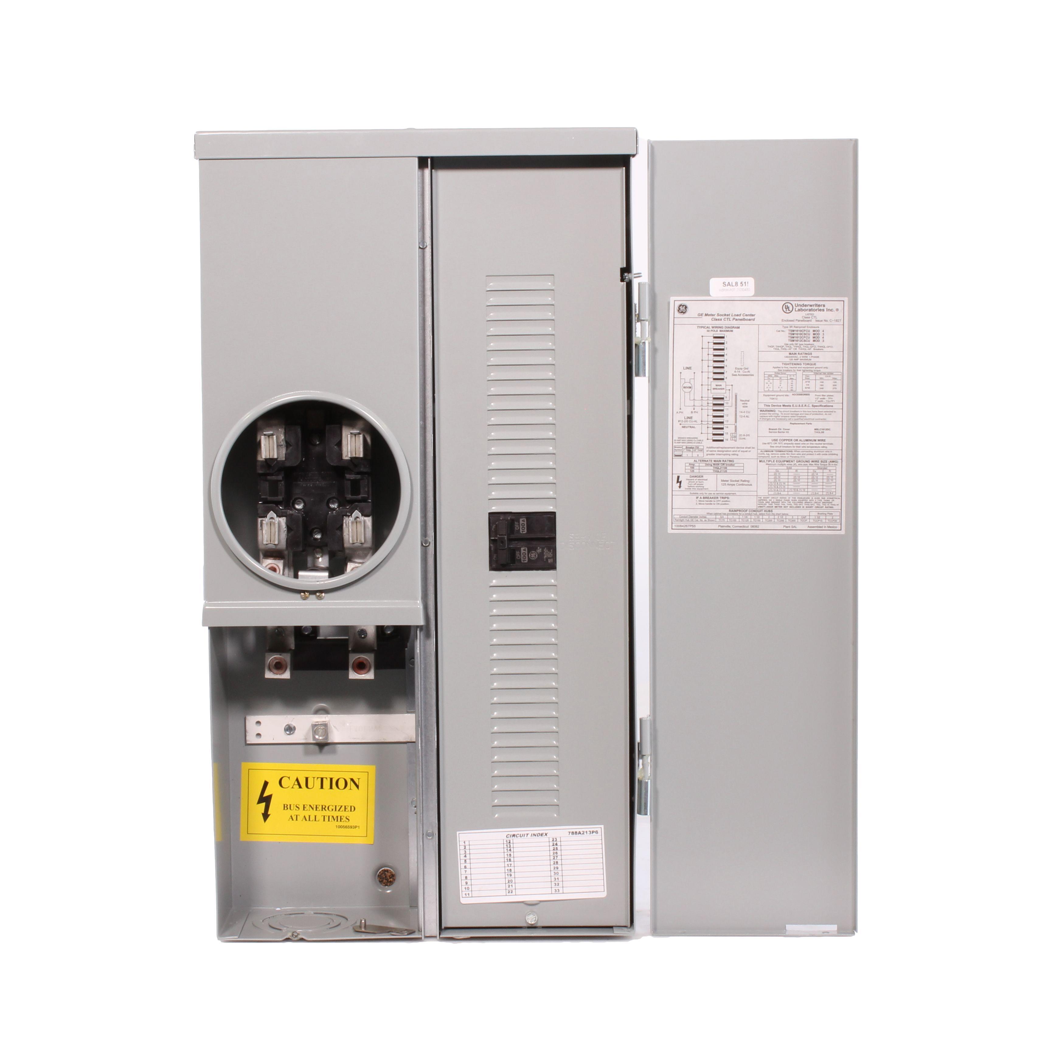 TSM1610CSCU GE METER SOCKET LOAD CENTER 16-CIRCUIT