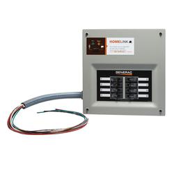 6854 GENERAC 30A INDOOR TRANSFER SWITCH KIT FOR 8-10 CIRCUIT ALUM PIB + CONDUIT