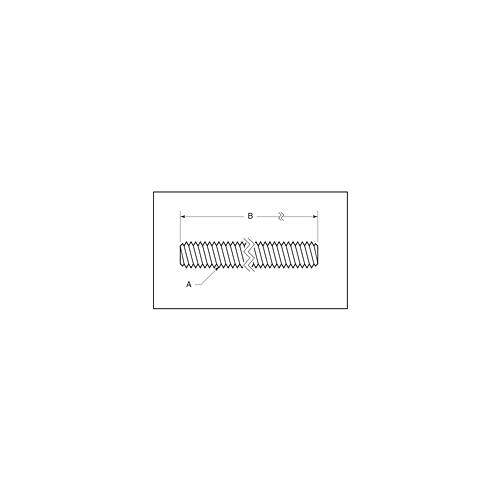9701-10 GIBSON STAINLESS STEEL 1/4X20 X 10FT ALL THREAD ROD