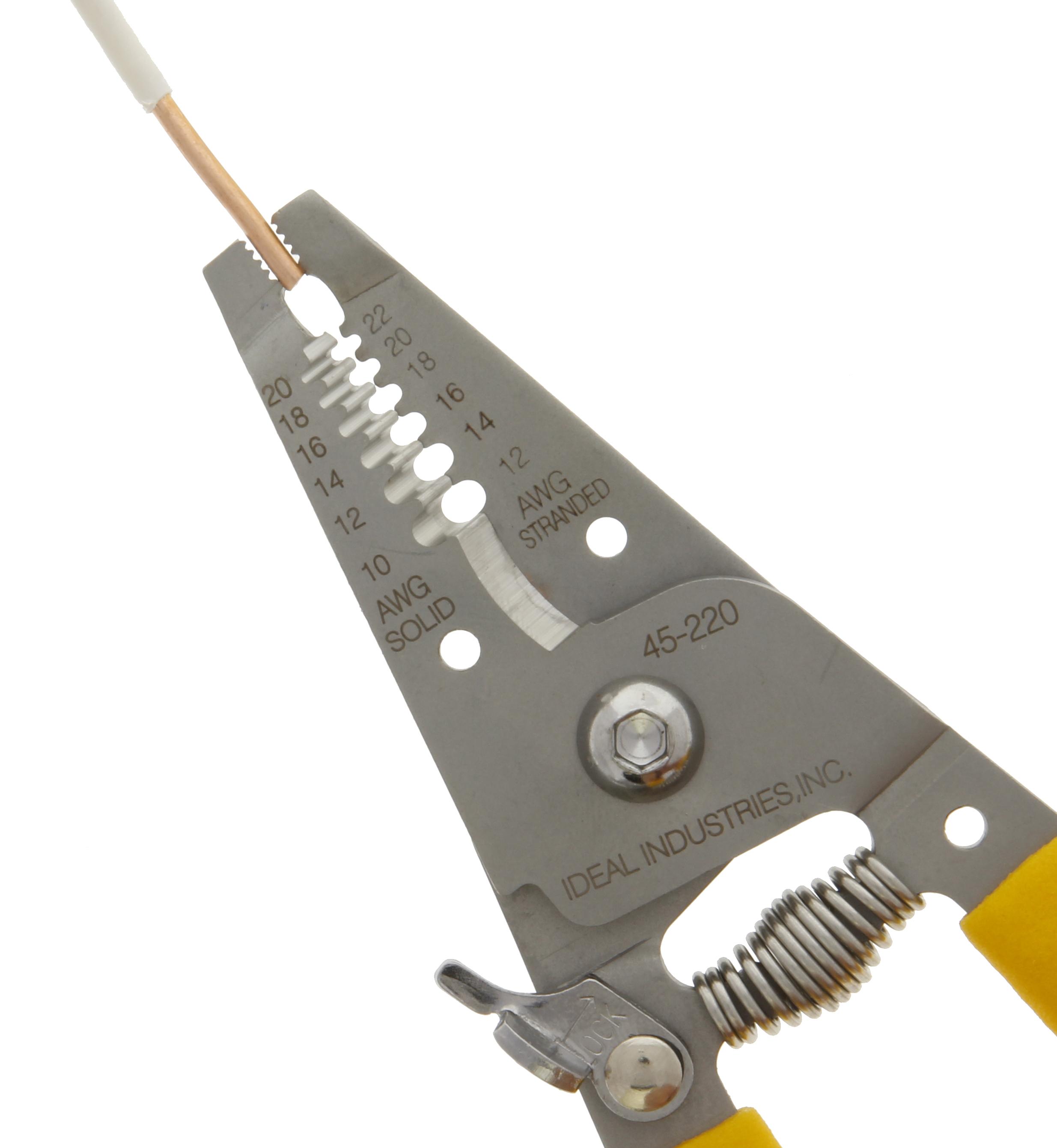 45-220 IDEAL STAINLESS STEEL WIRE STRIPPER STRAIGHT
