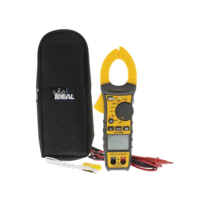 61-737 IDEAL 400A AC TRMS CLAMP METER, W/NCVT & TEMP