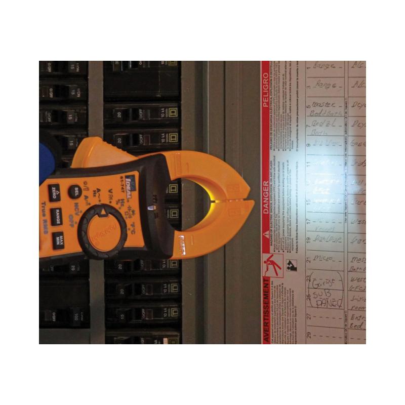 61-747 IDEAL 400A AC/DC TRMS CLMPMTR,TIGHTSIT,W/FLSHLT,NCVT&TMP