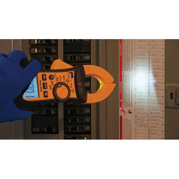 61-757 IDEAL 600A AC/DC TRMS CLMPMTR,TIGHTSIT,W/FLASHLT,NCV&TMP