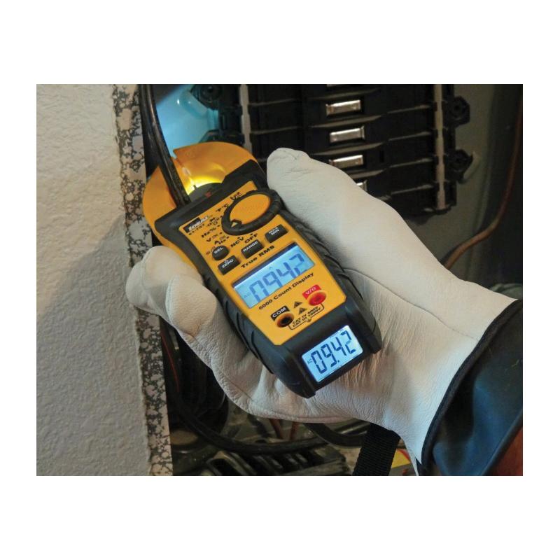 61-757 IDEAL 600A AC/DC TRMS CLMPMTR,TIGHTSIT,W/FLASHLT,NCV&TMP