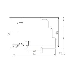 SV9Z-SA2W IDEC WHITE SPACER FOR 6MM RELAY