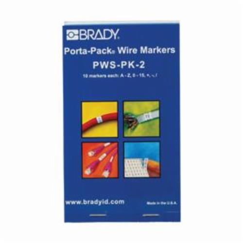 PWS-PK-2 BRADY SELF-LAMINATING WM - LEGEND: A-Z, 0-15, +, - , / 66282035552