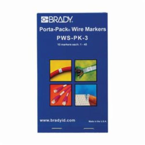 PWS-PK-3 BRADY SELF-LAMINATING WM - LEGEND: 1-45 66282035553