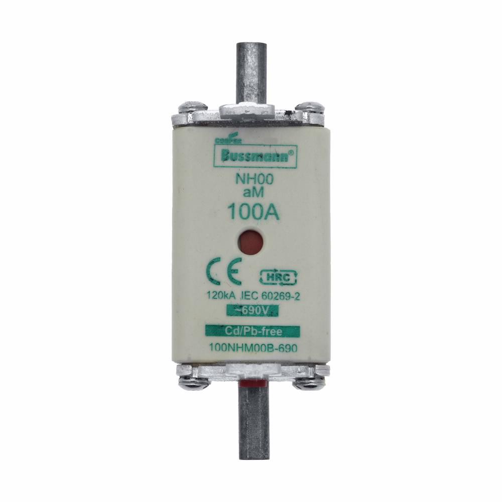 100NHM00B-690 BUSSMANN NH FUSE 100AMP 690V AM SIZE 00 DUAL IND