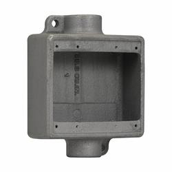 FSC222 CRS-H 3/4 2GANG FEED-THRU FS BOX..