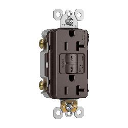 AF202TR P&S 20A 125V BROWN AFCI RECEPT TAMPER RESISTANT