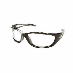 SK-XL111 WOLF PEAK KAZBEK XL SAFETY GLASSES BLACK W/CLEAR LENS