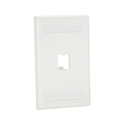 CFPL1WHY PAN MINI COM 1 PORT SINGLE CLASSIC FACEPALTE W/LABL WH