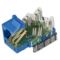 HXJ6R25 HUBBELL JACK, HXJ,CAT6,8POS,UNI A/B,RD,25PK