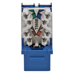 HXJ6R25 HUBBELL JACK, HXJ,CAT6,8POS,UNI A/B,RD,25PK
