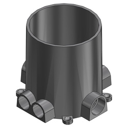 68P T&B P RIGID PVC FLOOR BOX POKE THRUS..