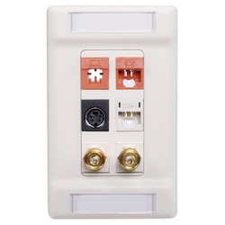 ISF6OW HUB PLATE, DECORATOR FRAME,6PORT,OW