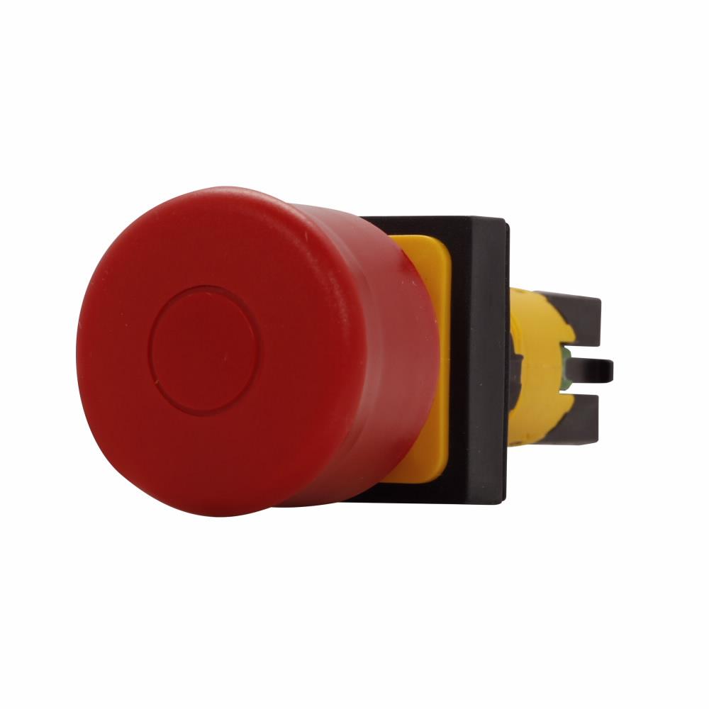 Q25PV CH NON ILLUM E-STOP 25X25 RED