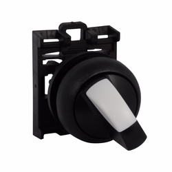 M22S-WKV CH SELECTOR SWITCH 22MM OPERATOR BLACK VCAM 2POSITION NON-ILLUMINATED MAINTAINED BLACK BEZEL