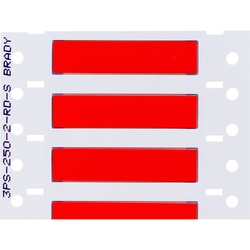 3PS-250-2-RD-S BRADY WIRE MKR,THT,B342 DBL,0.25X2,RED,500/RL