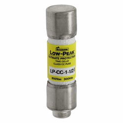 LP-CC-1-1/2 BUS FUSE 1-1/2 AMP LOW PEAK CLASS-CC