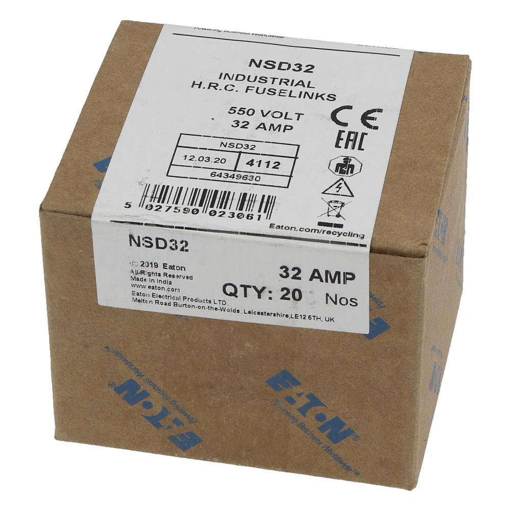 NSD32 BUSSMANN 32A 550V AC BS88 FUSE