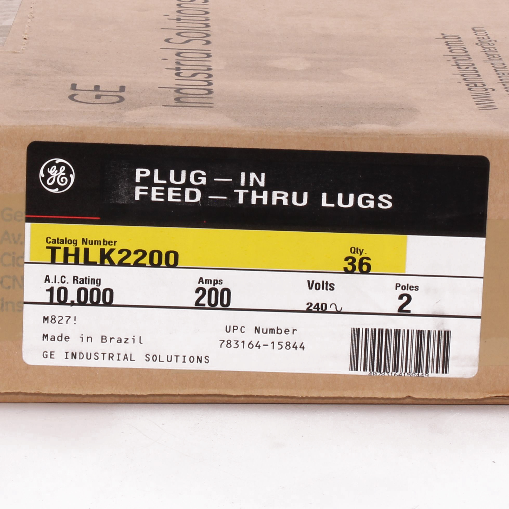 ABB THLK2200 200 Amp 2-Pole THQL Feed-Through Lug Kit - New Inventory