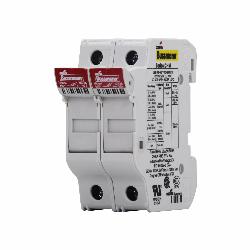 CHM2DU BUS FUSEHOLDER COMPACT MODULAR 2P 30A 600V FOR 10X38 MIDGET FUSE