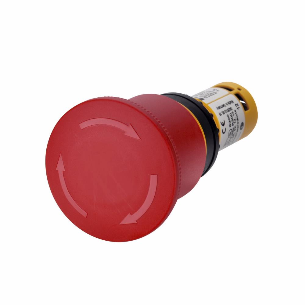 C22-PVT45P-K11 CH COMPACT E-STOP 22M RED 45MM HEAD NON-ILLUMINATED TWIST TO RELEASE 1NO 1NC