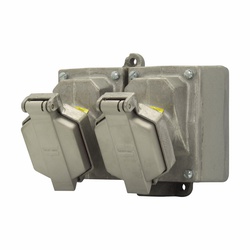 ENR22201 C-HINDS 20A 125V DE DL GANG RCPT ASSY 3/4