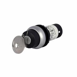 C22-WS-MS2-K10 CH COMPACT SELECTOR SWITCH 22MM KEY 2POSITION MOMENTARY SILVER BEZEL 1NO KEY REMOVAL LEFT MS2 KEY CODE (CAN BE CONVERTED TO MAINTAINED)