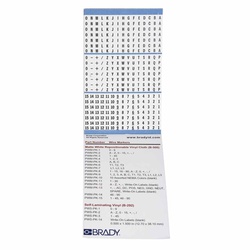 PWM-PK-8 BRADY MRKR 450PK 1-15 16-90 A-Z O + - / PCMB8