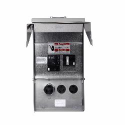 CHU9NS CH UNMETERED WALL MOUNT POWER PEDESTAL PANEL WITH 20A BREAKERS AND NEMA 5-20R2GFI PLUG