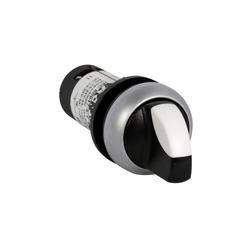 C22-WRK3-K20 CH COMPACT SELECTOR SWITCH 22MM BLACK 3POSITION NON-ILLUMINATED MAINTAINED SILVER BEZEL 2NO