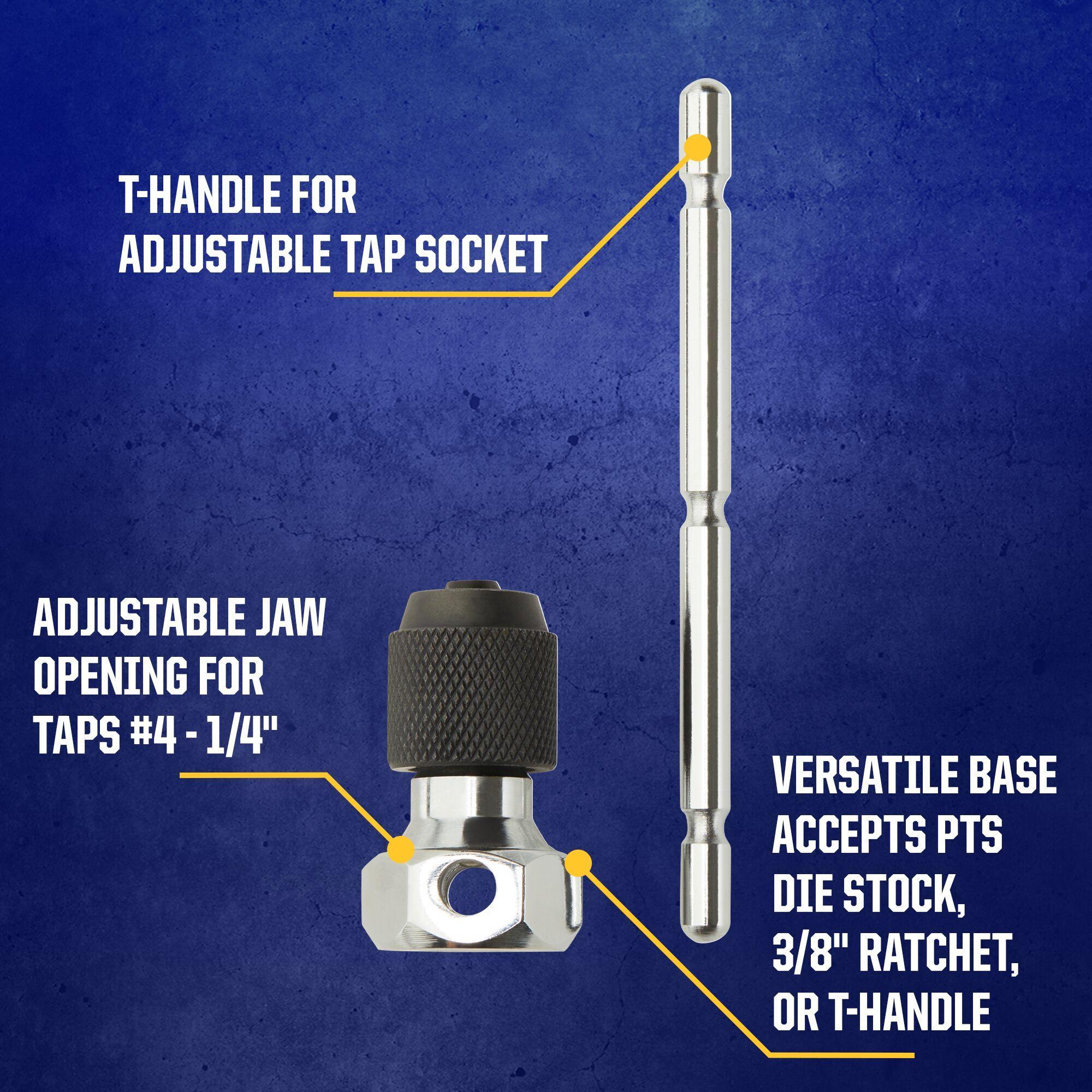 1766068 IRWIN PTS T-HANDLE TAP WRENCH #4 - 1/4""