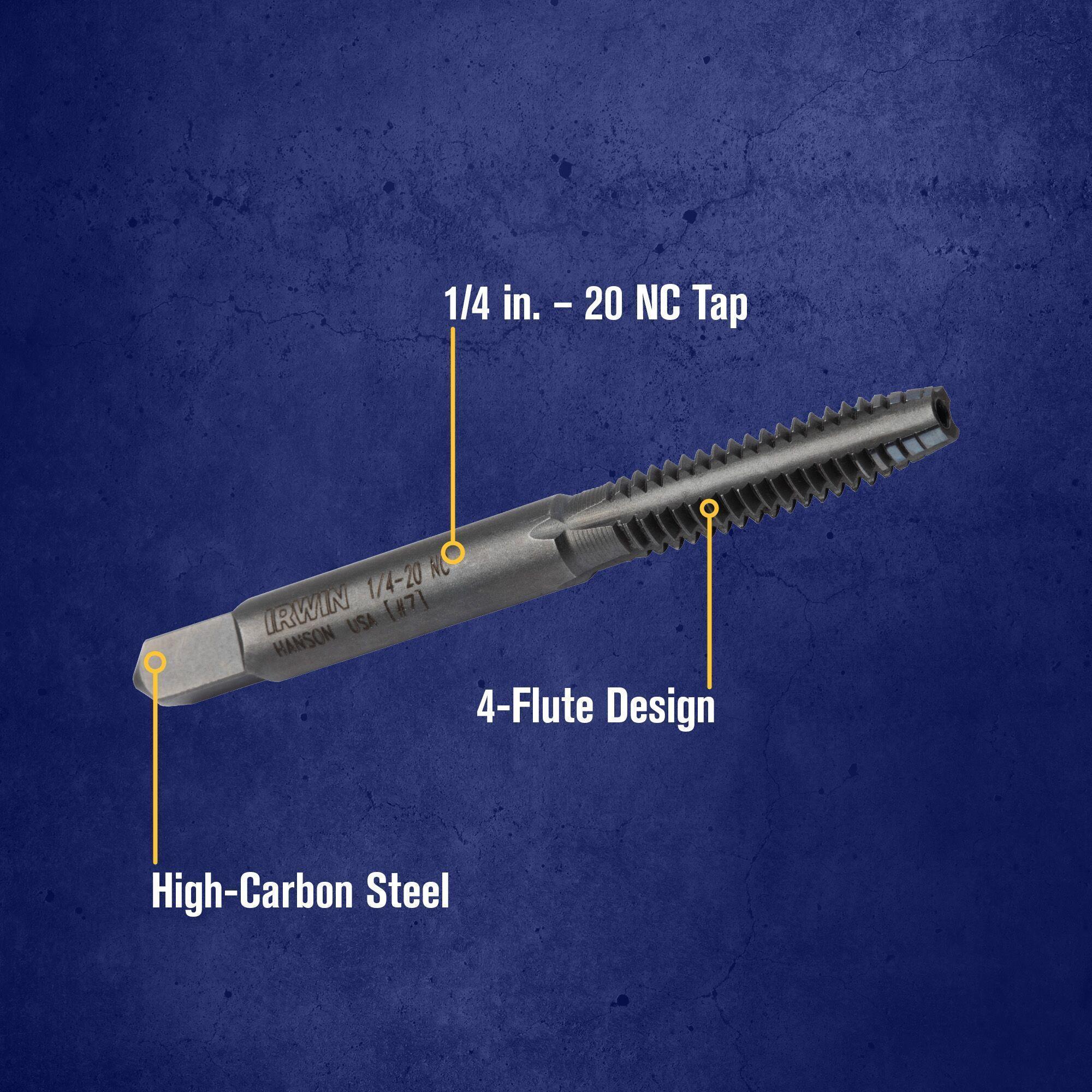 8120 IRW Plug - 1/4" - 20 NC, H.C.S. Tap - Carded