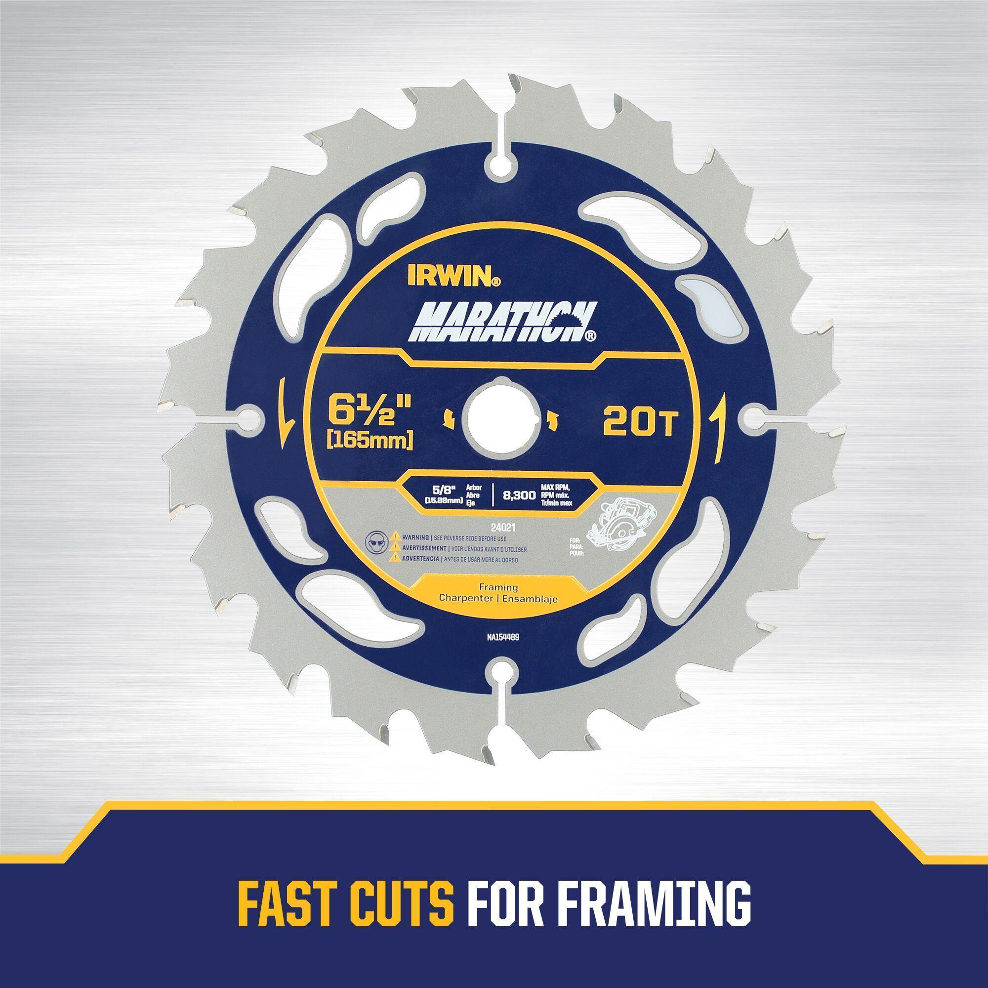 24021 IRWIN 6-1/2"" X 20T FRAMING/RIPPING, UNIVE