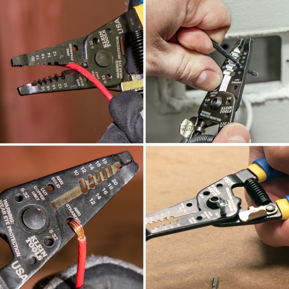 11055 KLE STRIPPER/CUTTER 10-18AWG SOLID & STRANDE