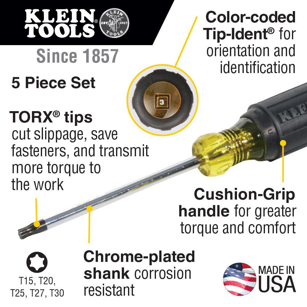 19555 KLE 5PC TORX SET